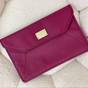 Michael Kors Fuchsia Envelope Clutch